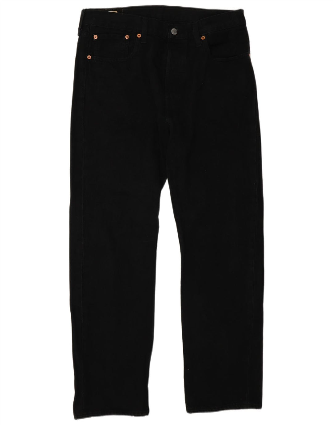 Levi's muške 501 ravne traperice W32 L30 crni pamuk