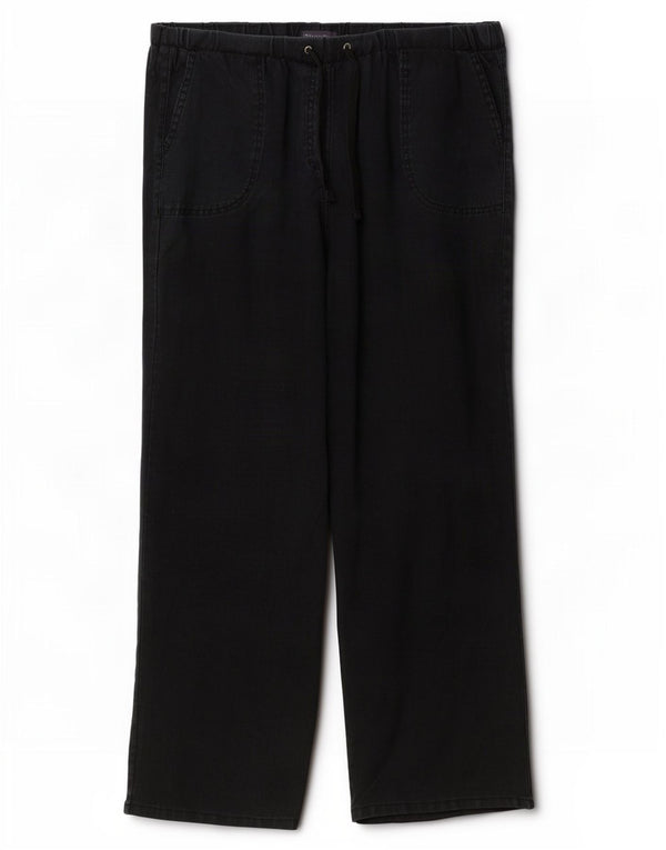 Marks & Spencer ženske ravne chino hlače UK 16 Large W36 L29 crne