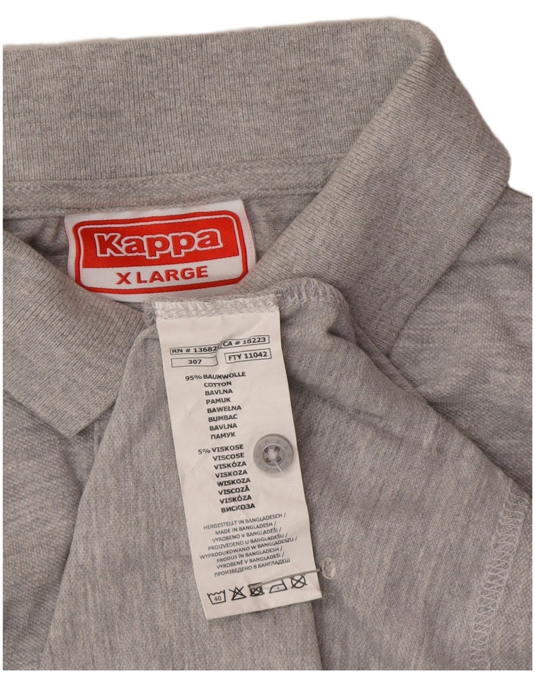 Kappa muška polo majica XL sivi pamuk