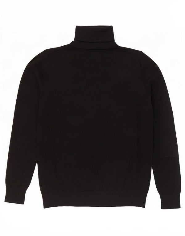 Massimo Dutti ženski pulover s rol izrezom UK 14 Velika crna svila
