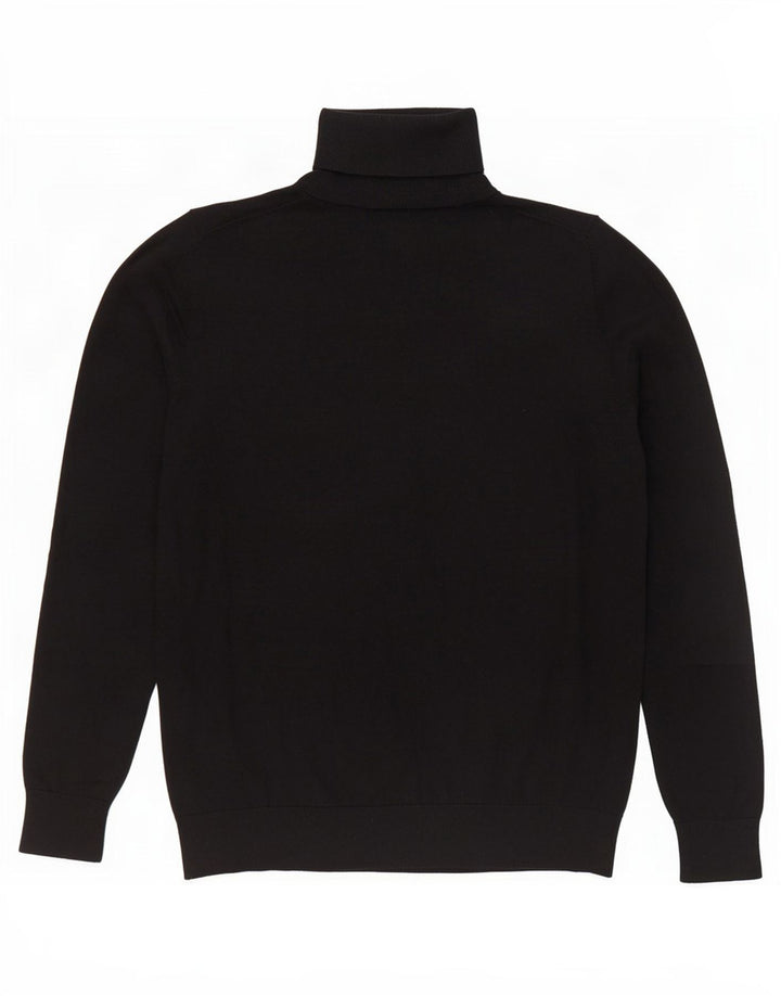 Massimo Dutti ženski pulover s rol izrezom UK 14 Velika crna svila