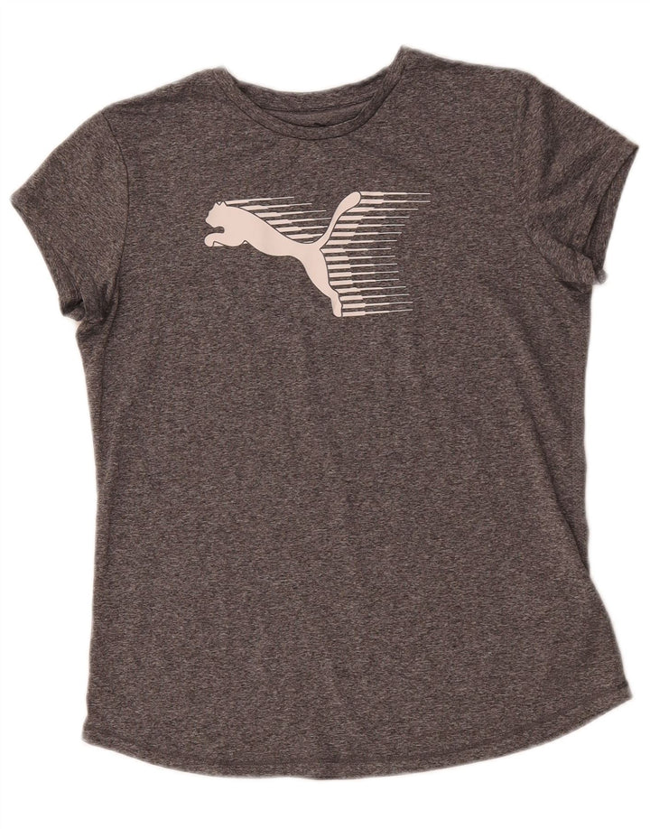Puma ženska majica kratkih rukava s grafičkim motivima UK 14 Medium Grey Flected Polyester