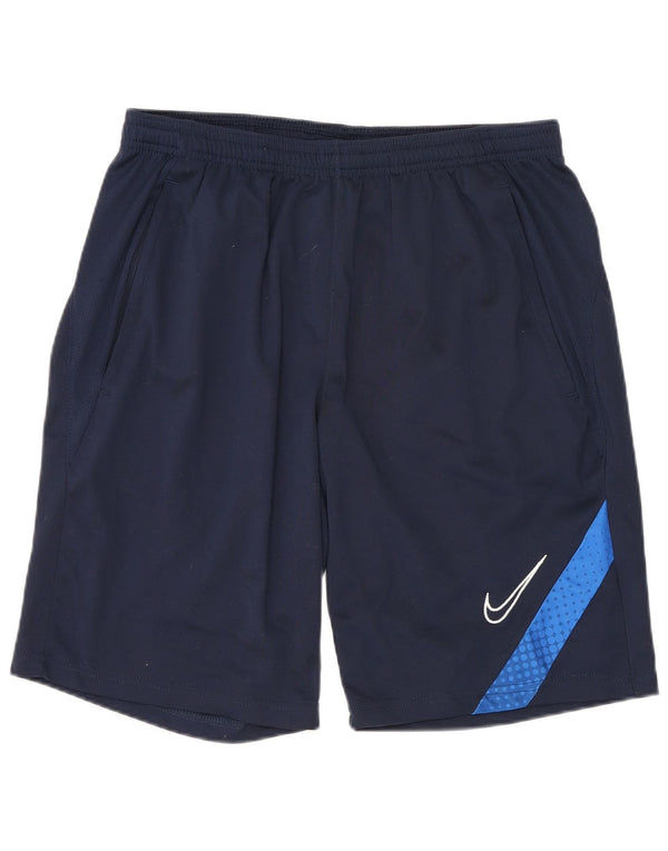 Nike Mens Regular Fit Sport Shorts Large Navy Blue Poliester Sports