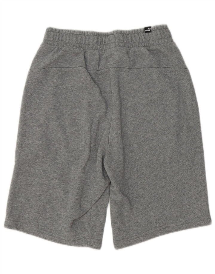 PUMA Mens Sport Shorts Small  Grey Flecked Cotton