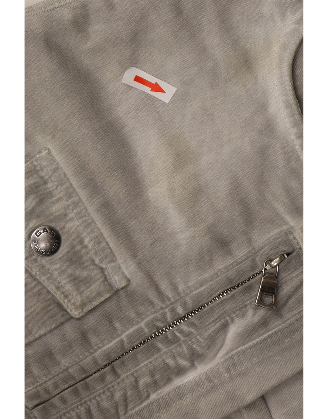 GAS Muške Cargo ravne traperice W36 L31 Sivi pamuk