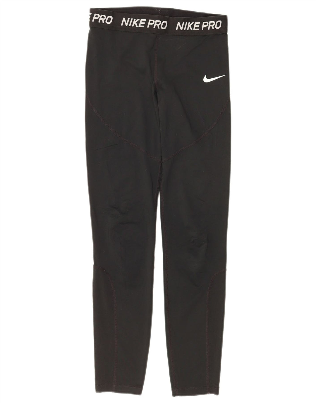 NIKE Girls Dri Fit Graphic Leggings 12-13 Years Velike crne poliesterske