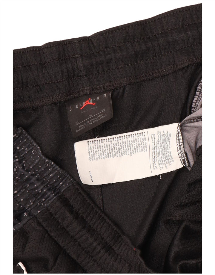 Jordan muške sportske kratke hlače XL crni poliester na točkice