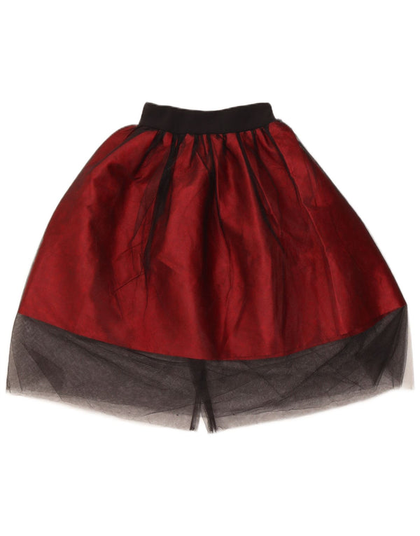 Vintage ženska tutu suknja W20 3XS tamnocrvena