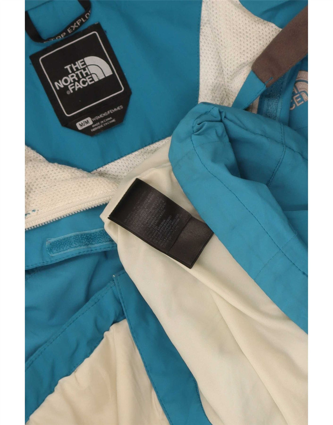 The North Face ženska kišna jakna s kapuljačom UK 14 srednje plavi poliester