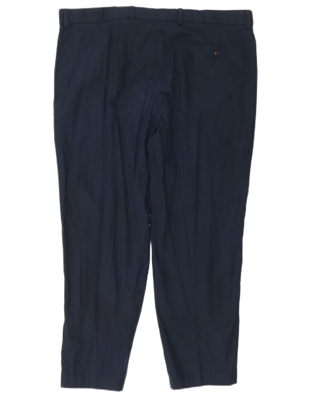 Marks & Spencer muške obične chino hlače W40 L31 tamnoplavi lan