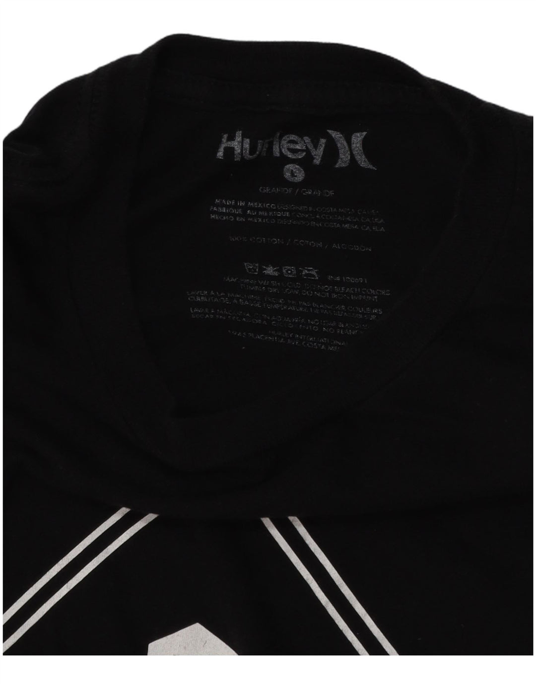 HURLEY Muška majica kratkih rukava s grafičkim motivima, veliki crni pamuk