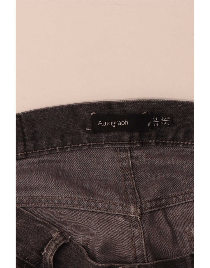 Marks & Spencer muške ravne traperice Autograph W36 L29 sivi pamuk