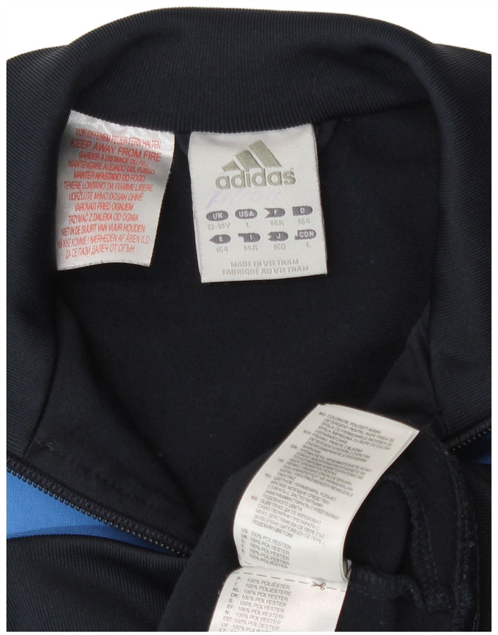 Gornja jakna od trenirke Adidas za dječake 13-14 godina tamnoplave boje