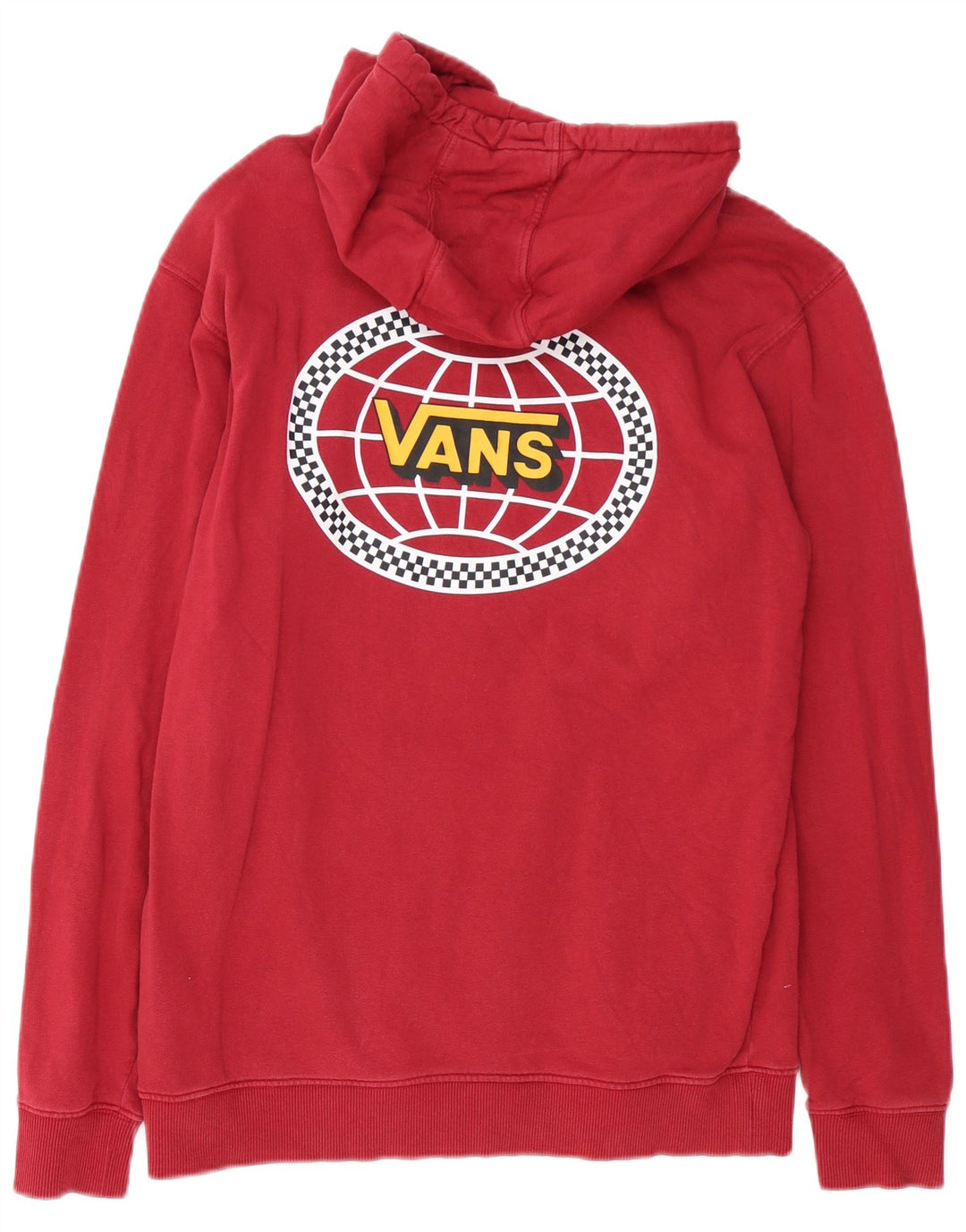 Vans muška majica s kapuljačom srednje veličine, crveni pamuk