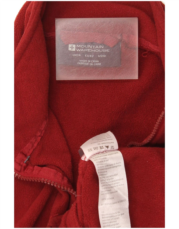 Mountain Warehouse Ženska flis jakna UK 14 Veliki bordo poliester