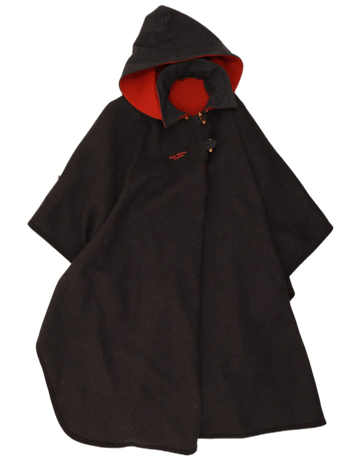 Vintage ženski plašt s kapuljačom jedna veličina, sivi