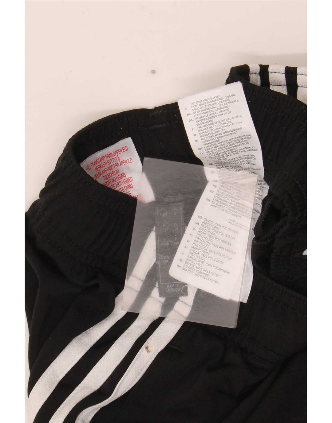 Adidas trenirka za dječake, hlače za trčanje, 9-10 godina, crni poliester