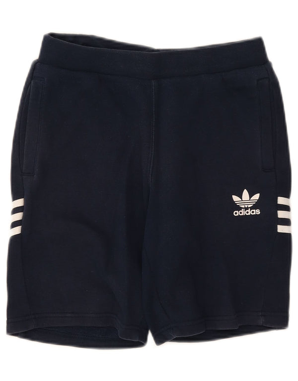 Adidas sportske kratke hlače za dječake 11-12 godina tamnoplavi pamuk