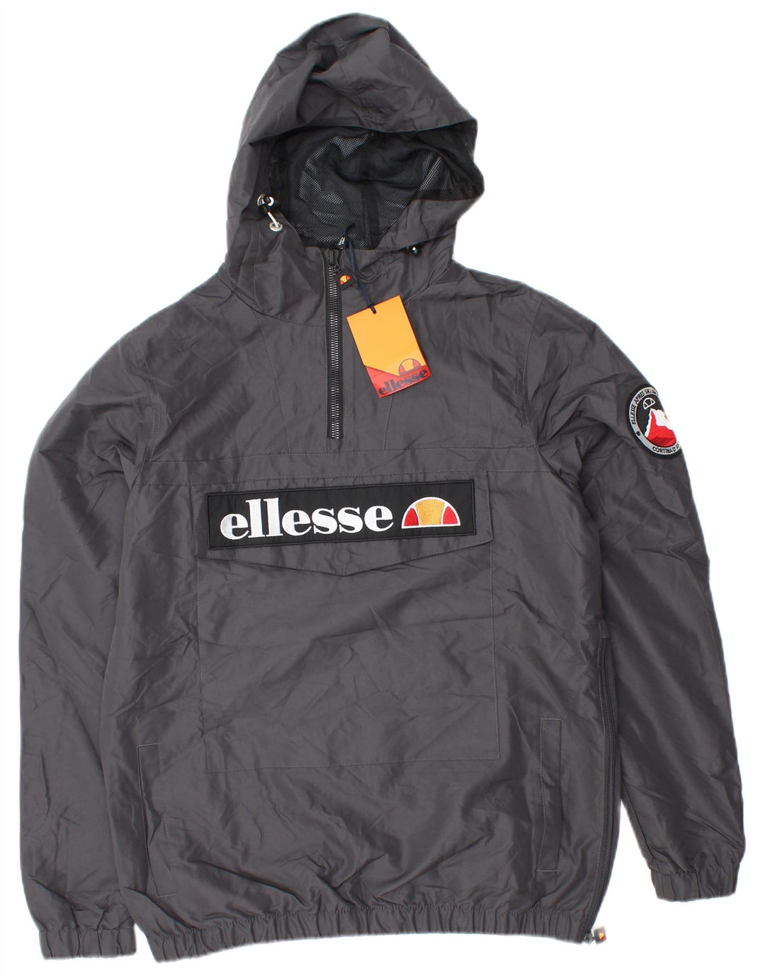 ELLESSE Muška kišna jakna s kapuljačom UK 36 Mala siva