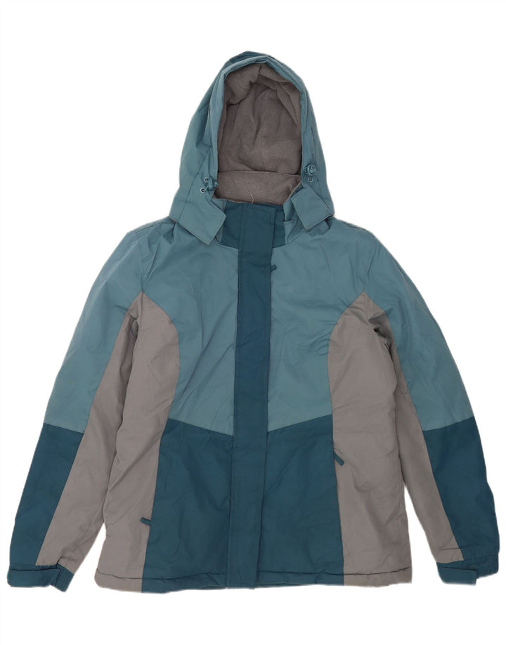 Mountain Warehouse ženska skijaška jakna s kapuljačom UK 14 Large Blue Colourblock