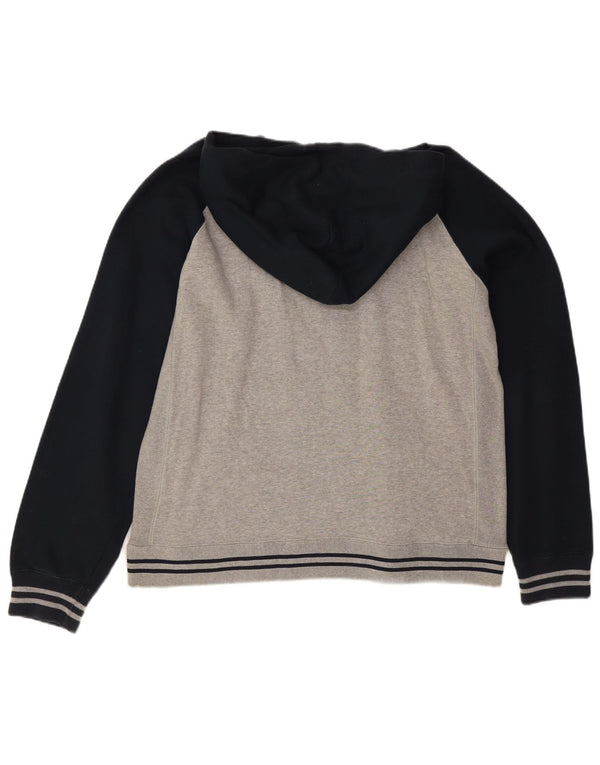 Champion muška majica s kapuljačom s grafičkim motivima XL sivi pamuk u blokovima boja