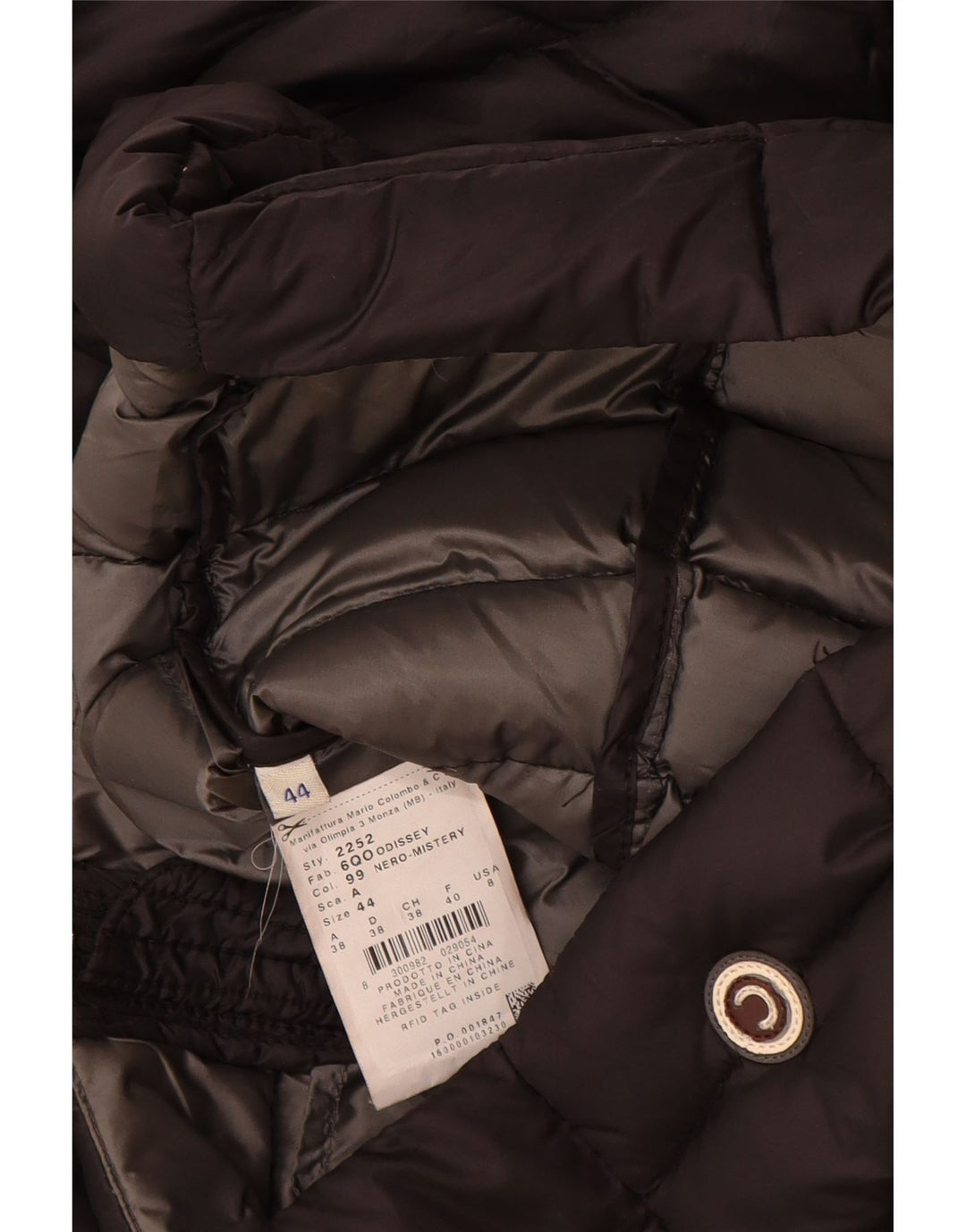 COLMAR Ženska podstavljena jakna s kapuljačom IT 44 Srednji crni poliamid