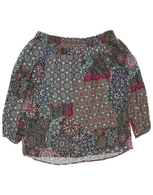 Desigual ženska majica s otvorenim ramenima 3/4 rukava UK 6 XS Raznobojna cvjetna
