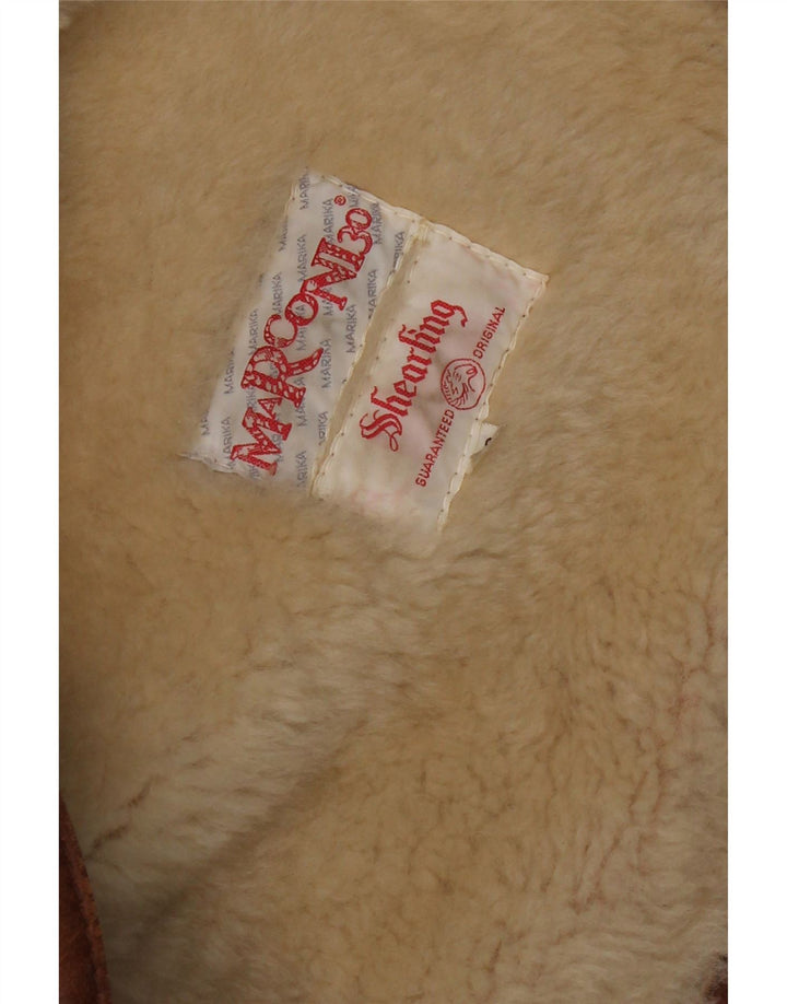 Vintage muška jakna s ovčicama IT 52 XL Smeđe ovčice