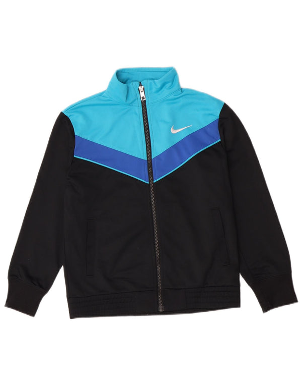 Nike Boys Gornja jakna trenirke 10-11 godina srednje crne boje