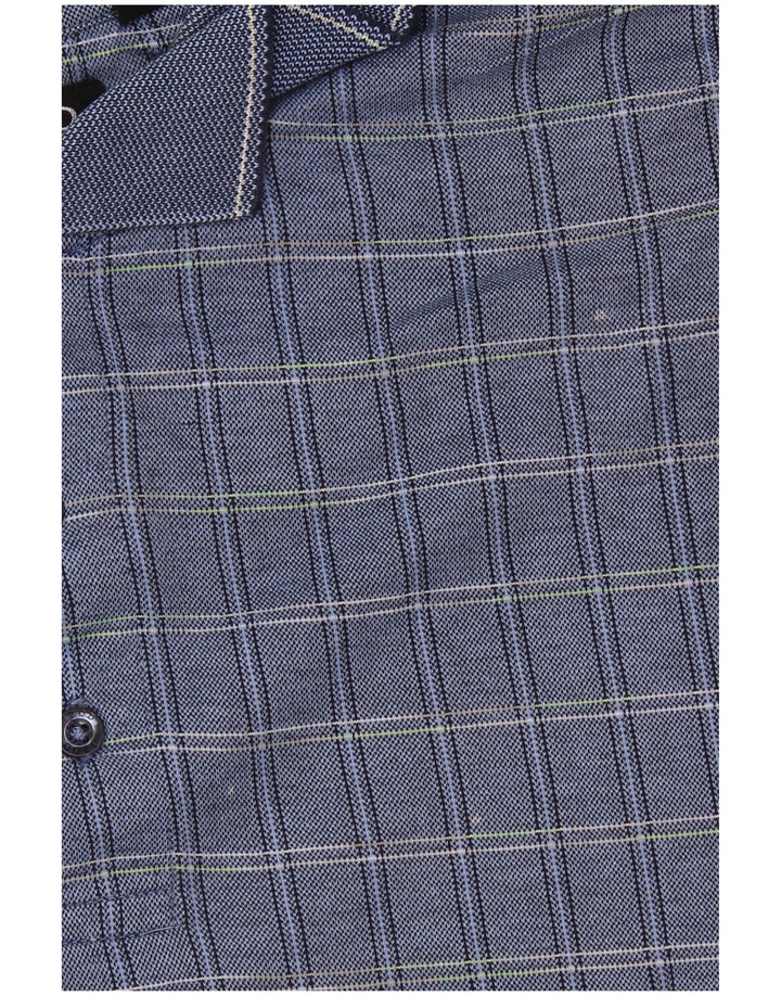 IZOD muška polo majica veliki plavi karirani pamuk