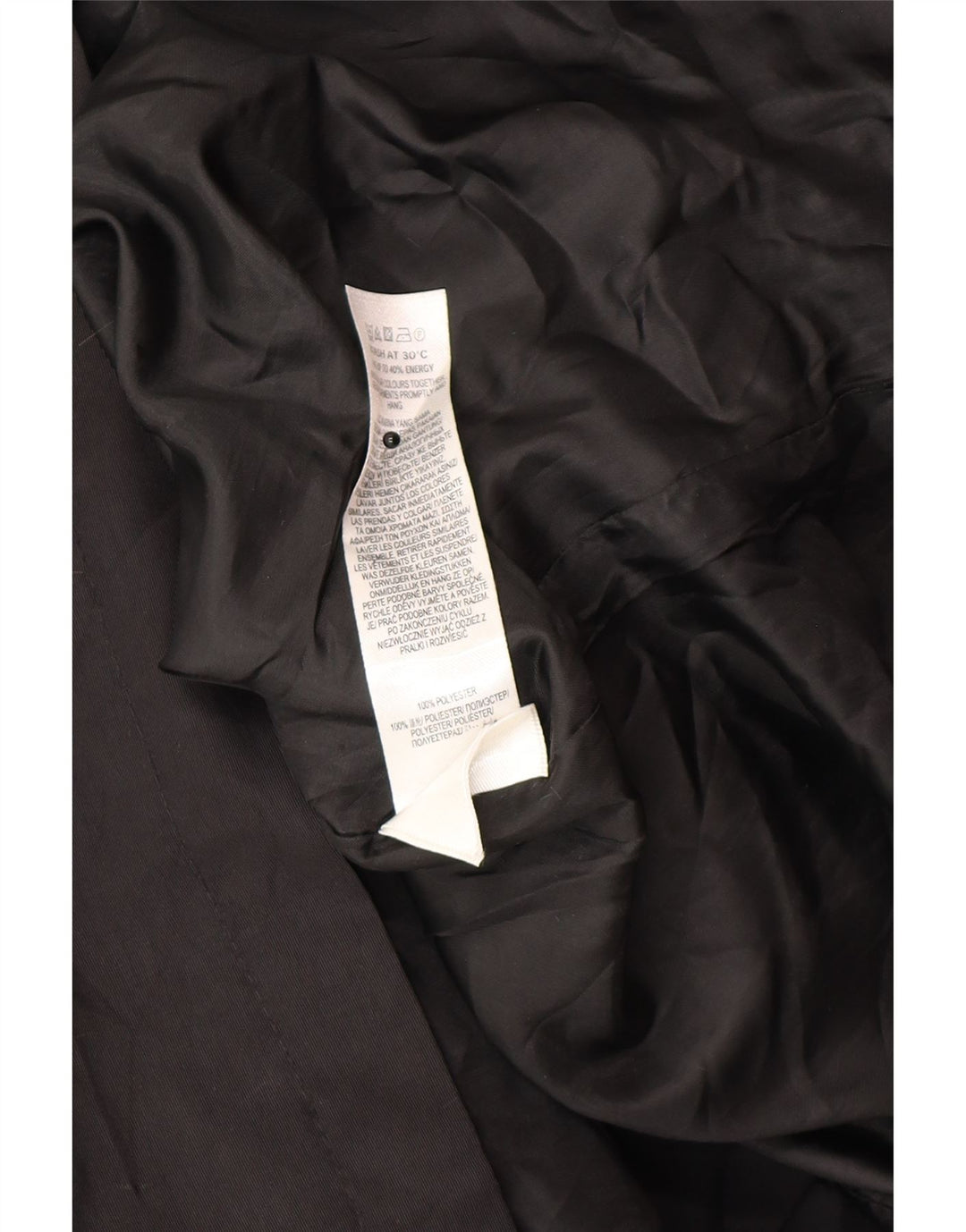 Marks & Spencer ženski trenč kaput UK 22 3XL crni poliester