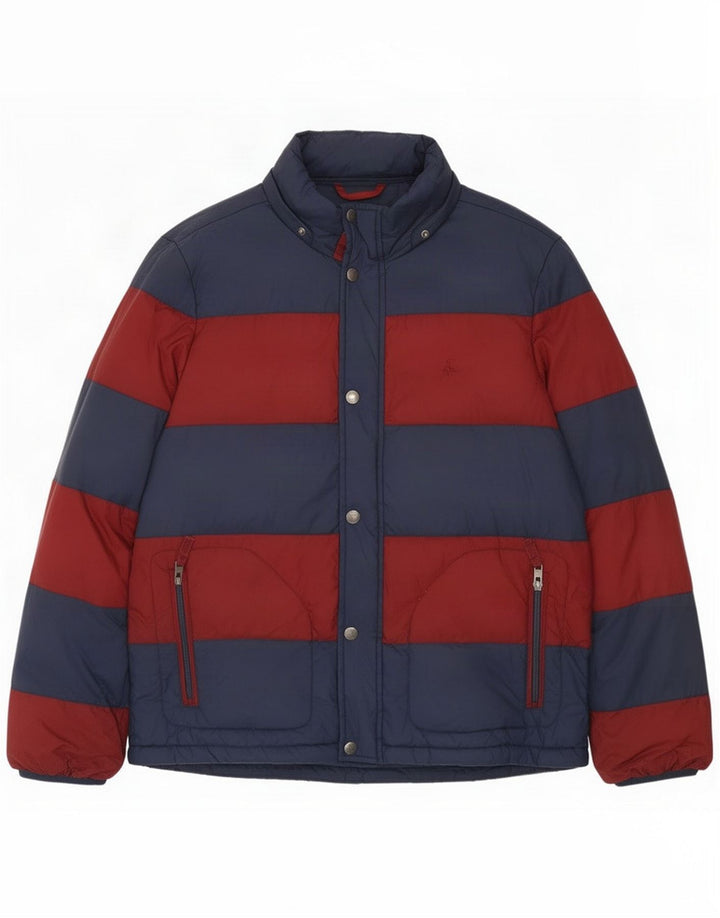 Jack Wills Mens Regular Fit Padded Jacket UK 38 Medium Blue Striped