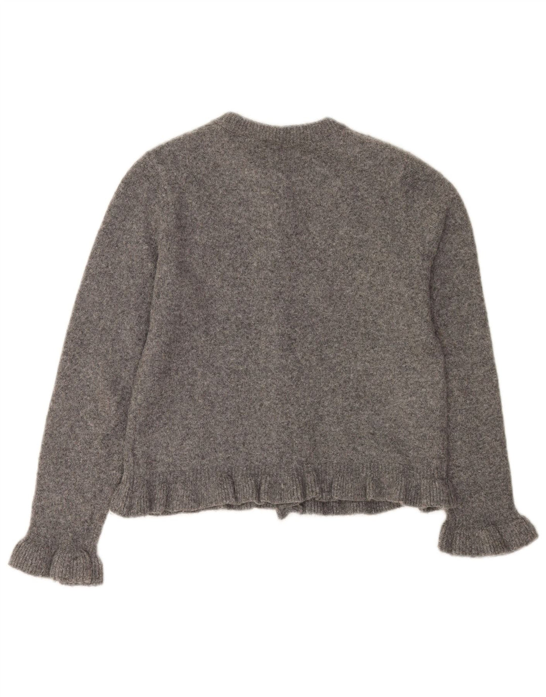 Zara ženski kardigan pulover UK 10 Mali sivi poliester