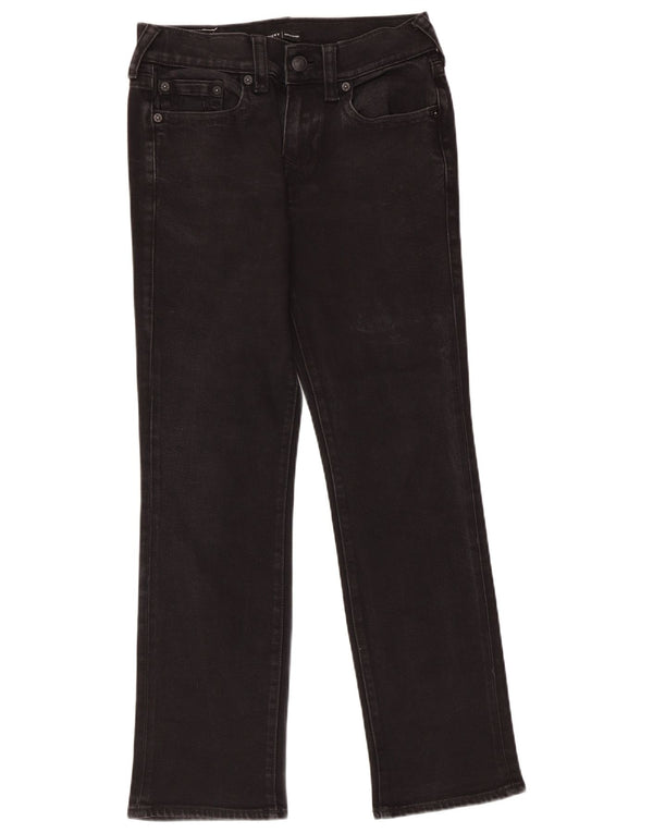 TRUE RELIGION Muške Ricky ravne traperice opuštenog kroja W29 L30 crni pamuk