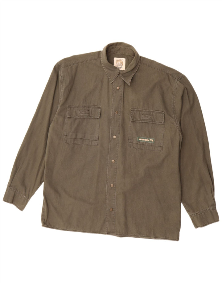 Wrangler muška košulja srednje sivi pamuk
