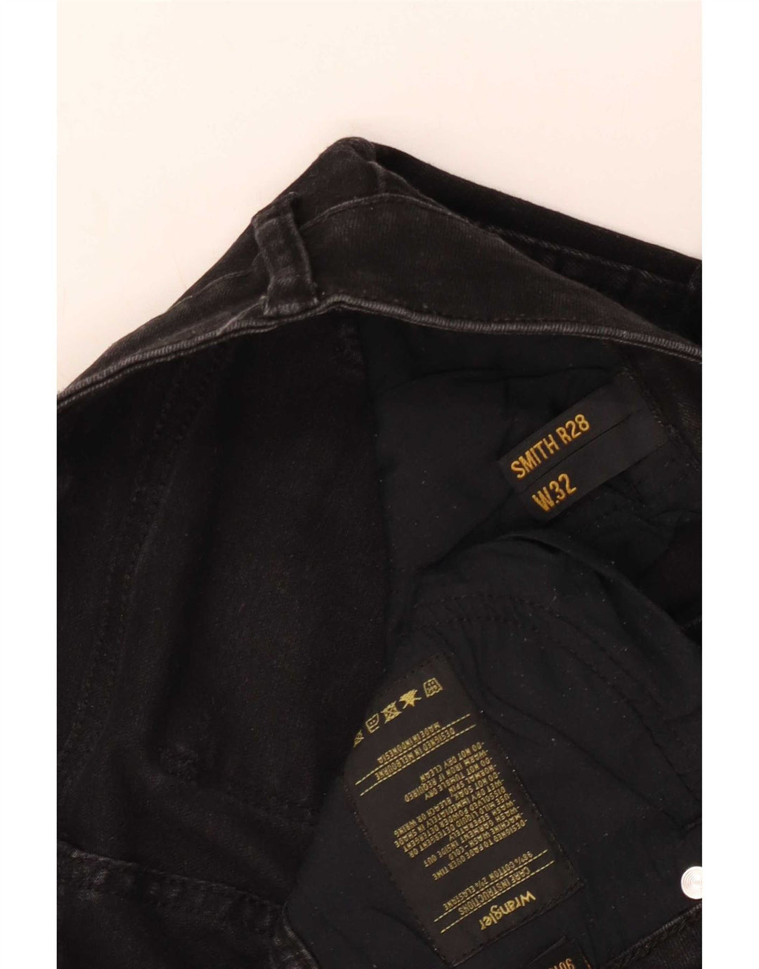 Wrangler ženske uske traperice W32 L28 crni pamuk