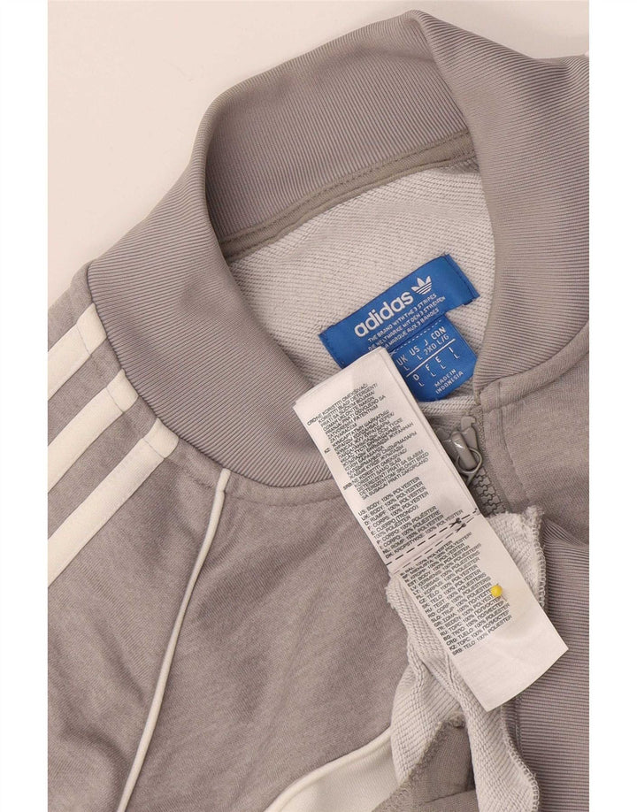 Adidas muška gornja jakna od trenirke, veliki sivi poliester u boji