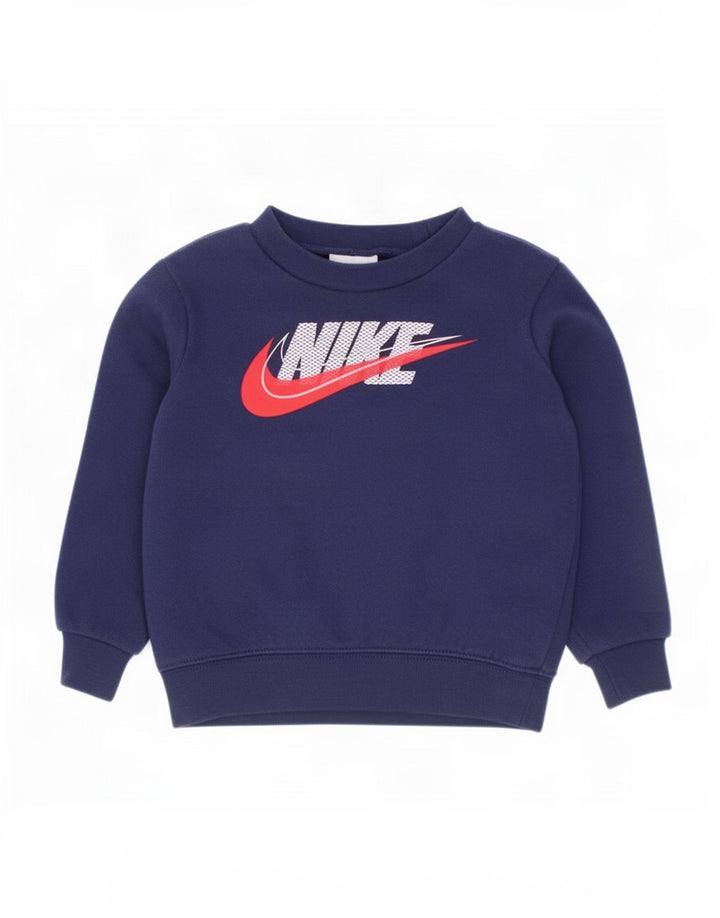 Nike Boys Graphic Sweatshirt Džemper 2-3 godine tamnoplavi pamuk