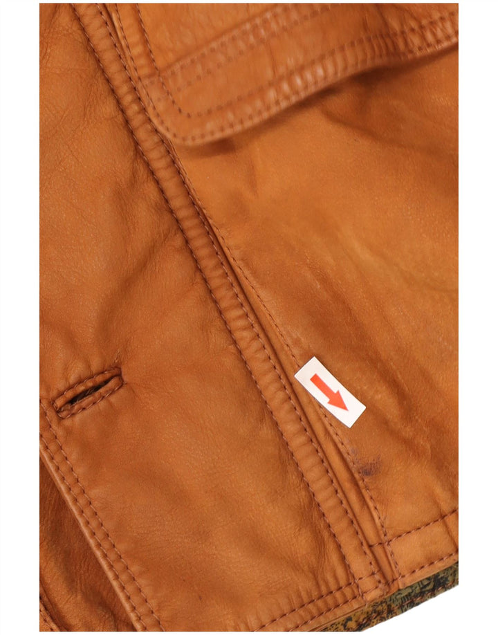 Vintage muška kožna jakna IT 54 2XL smeđa