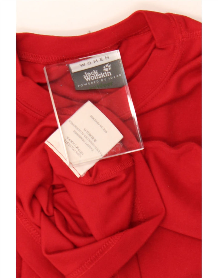 JACK WOLFSKIN Womens Vest Top UK 12 Medium Burgundy Polyester Vintage Jack Wolfskin and Second-Hand Jack Wolfskin from Messina Hembry 