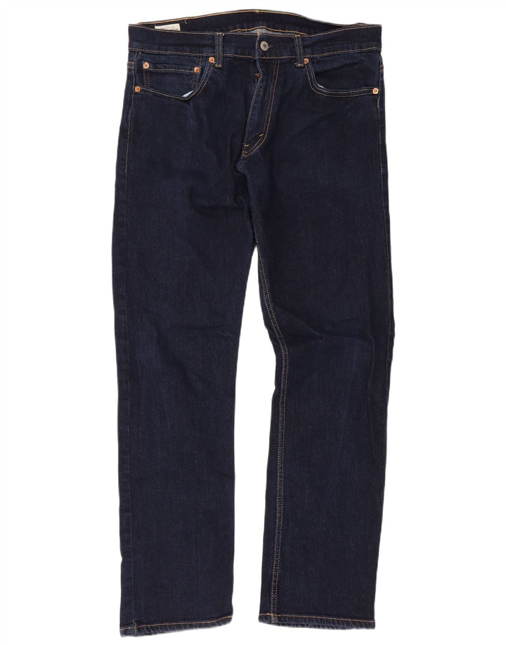 Levi's muške 551 ravne traperice W36 L32 tamnoplavi pamuk