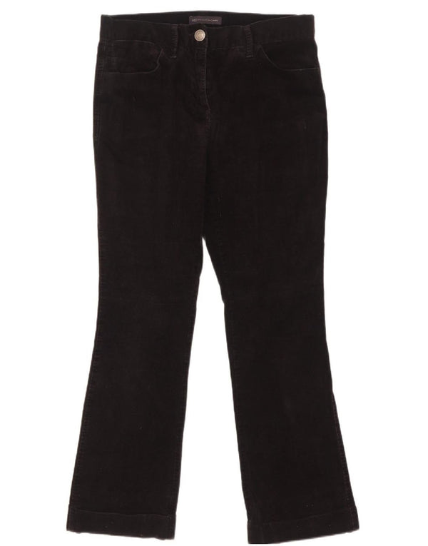 Marks & Spencer ženske hlače od samta UK 10 male W32 L28 crne