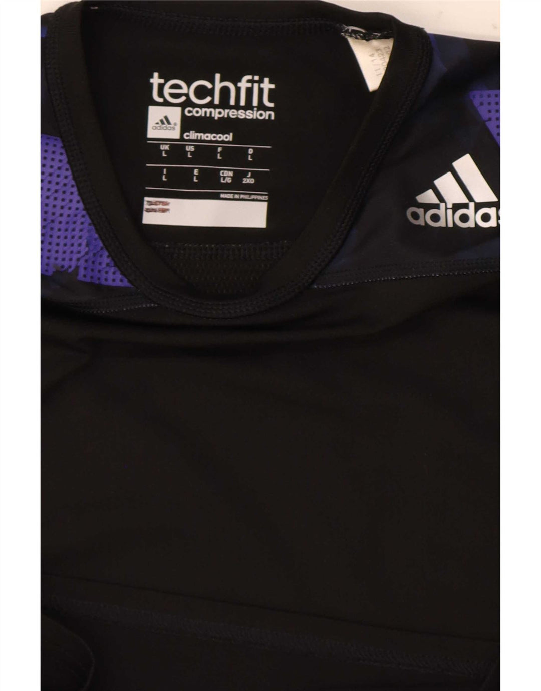 Adidas muški Climacool gornji dio s 3/4 rukavima velike crne boje