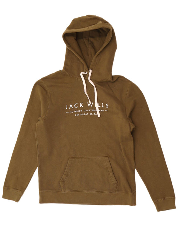 Jack Wills muška majica s kapuljačom s kapuljačom, veliki kaki pamuk