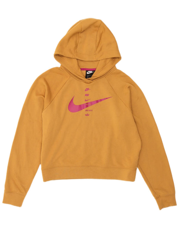 Nike Ženska skraćena majica s kapuljačom UK 10 Small Beige