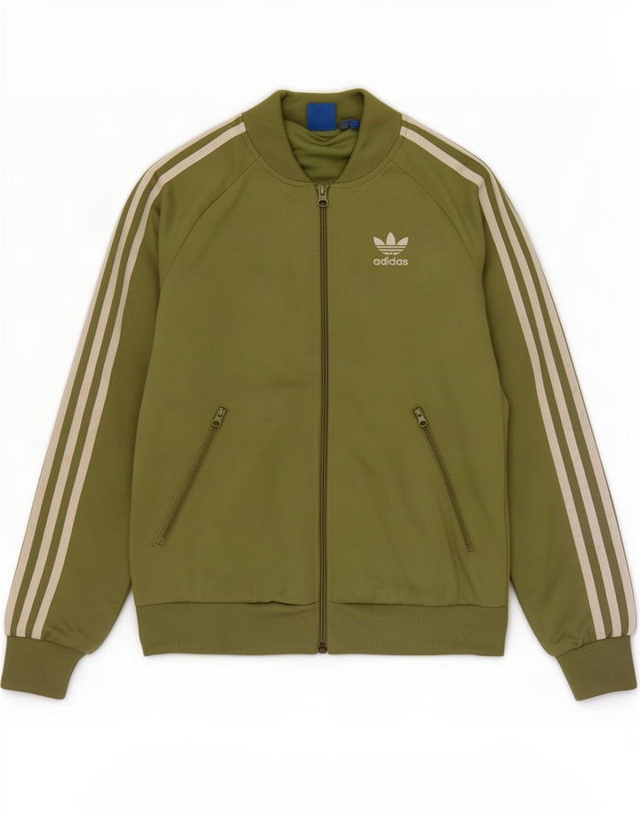 Adidas ženska gornja jakna trenirke UK 8, mali zeleni poliester