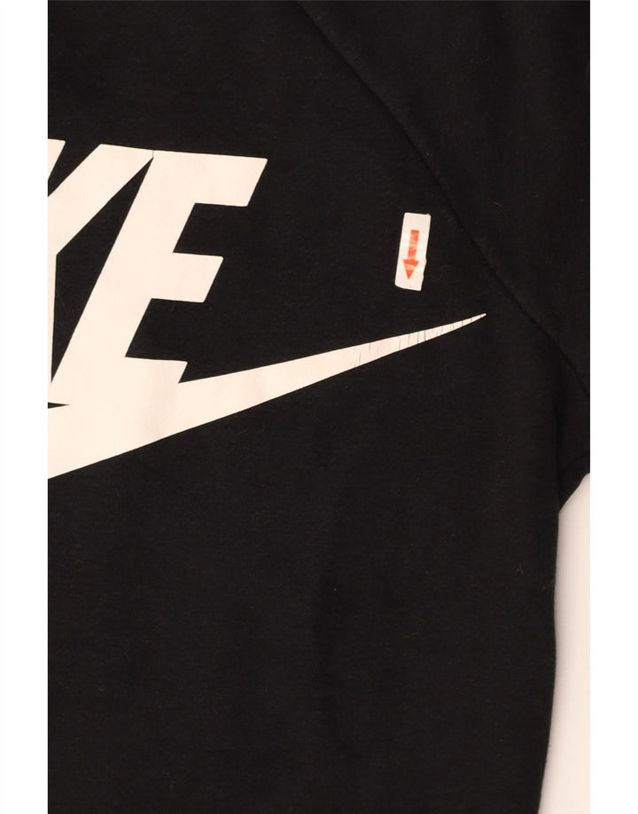 NIKE Ženska skraćena prekomjerna majica s motivom UK 10 Mala crna
