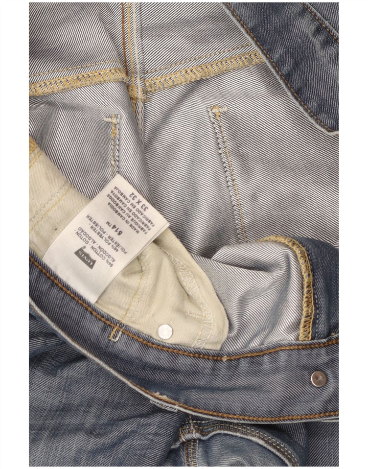 LEVI'S muške 514 ravne traperice W33 L32 plavi pamuk