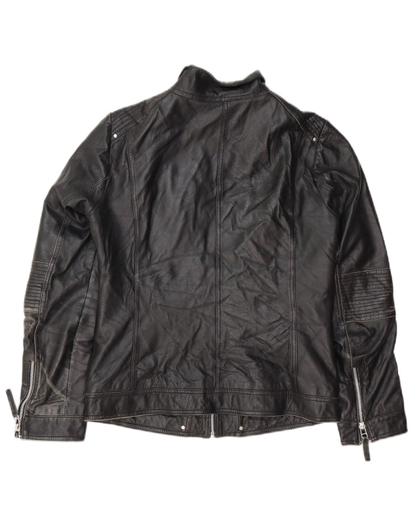 Isaco & Kawa ženska biciklistička kožna jakna IT 44 srednje crna koža