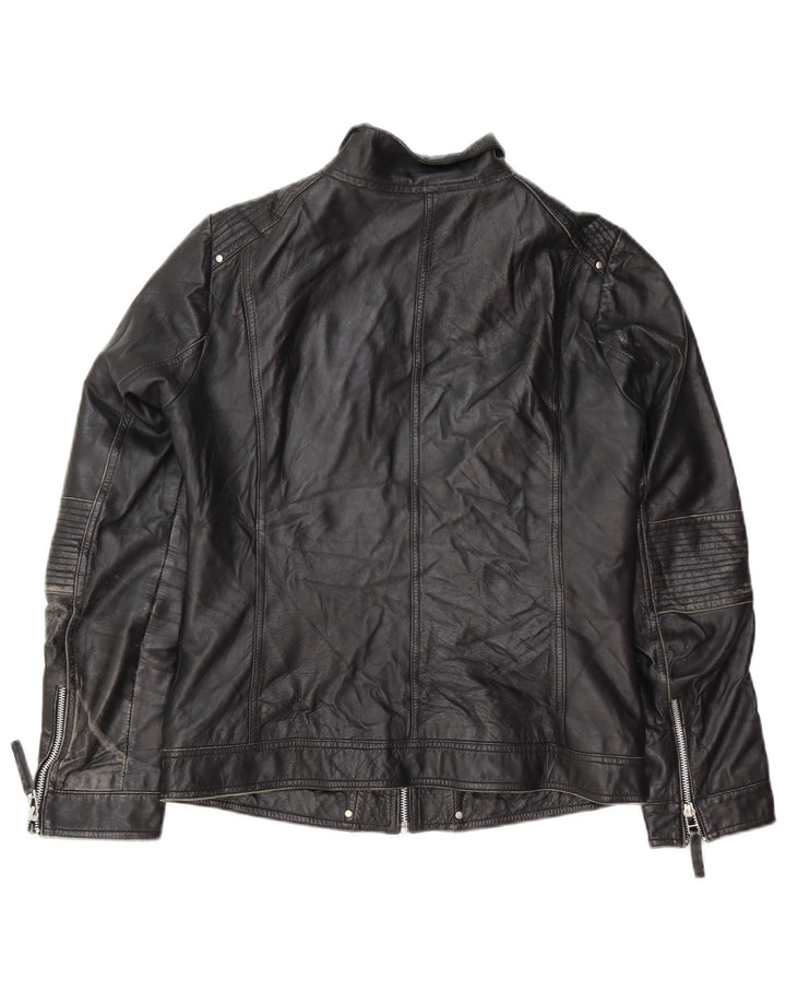 Isaco & Kawa ženska biciklistička kožna jakna IT 44 srednje crna koža